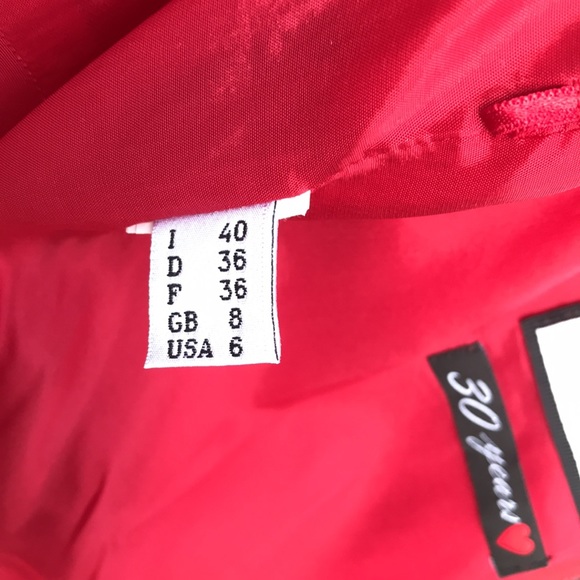 Sexy lipstick red Moschino dress with back zipper - Picture 8 of 12